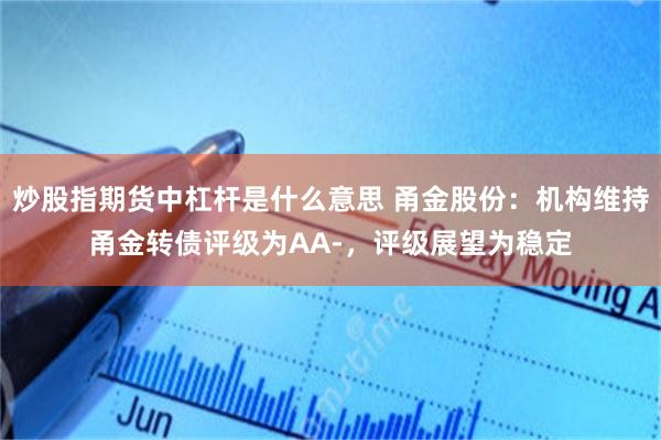 炒股指期货中杠杆是什么意思 甬金股份：机构维持甬金转债评级为AA-，评级展望为稳定