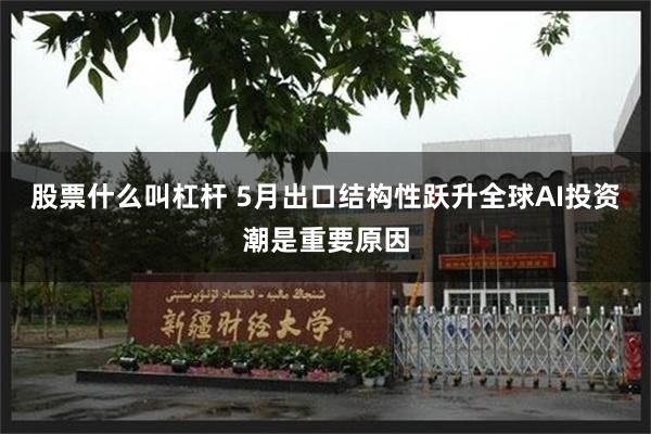 股票什么叫杠杆 5月出口结构性跃升全球AI投资潮是重要原因