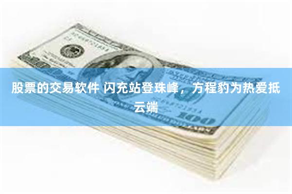 股票的交易软件 闪充站登珠峰，方程豹为热爱抵云端