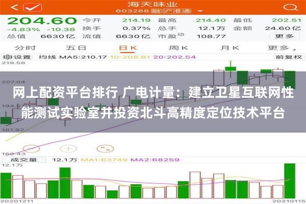 网上配资平台排行 广电计量：建立卫星互联网性能测试实验室并投资北斗高精度定位技术平台