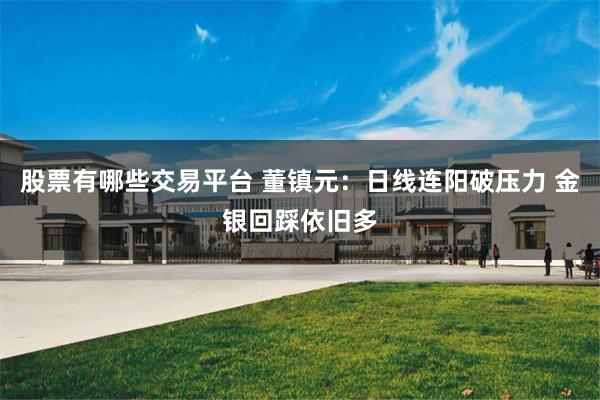 股票有哪些交易平台 董镇元：日线连阳破压力 金银回踩依旧多