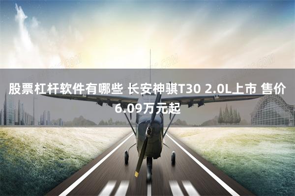 股票杠杆软件有哪些 长安神骐T30 2.0L上市 售价6.09万元起