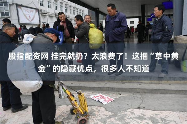 股指配资网 挂完就扔？太浪费了！这捆“草中黄金”的隐藏优点，很多人不知道