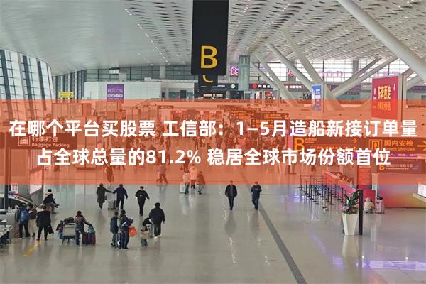 在哪个平台买股票 工信部：1—5月造船新接订单量占全球总量的81.2% 稳居全球市场份额首位
