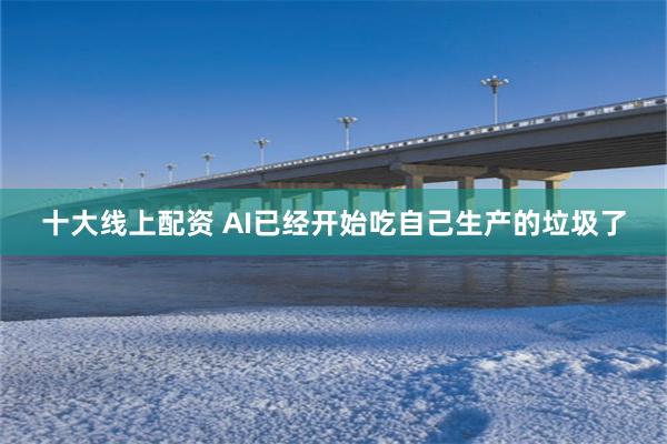 十大线上配资 AI已经开始吃自己生产的垃圾了