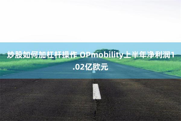炒股如何加杠杆操作 OPmobility上半年净利润1.02亿欧元