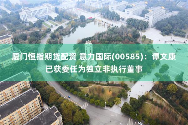 厦门恒指期货配资 意力国际(00585)：谭文康已获委任为独立非执行董事