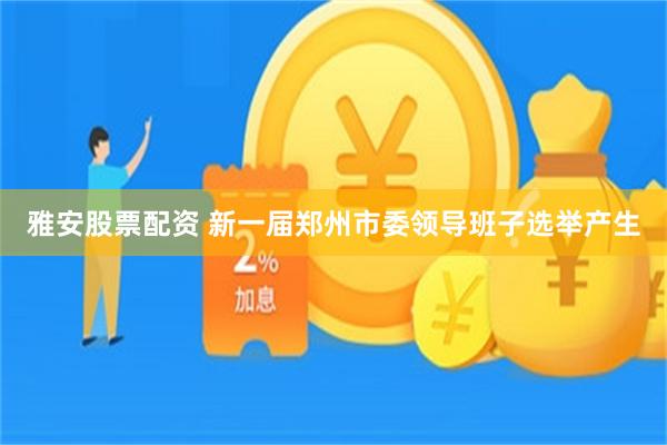 雅安股票配资 新一届郑州市委领导班子选举产生